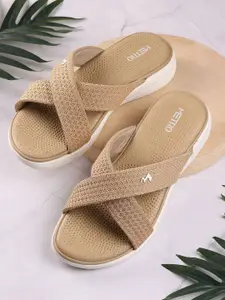 Metro Women Printed Open Toe Flats