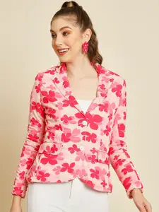 TANDUL Printed Single-Breasted Casual Blazer