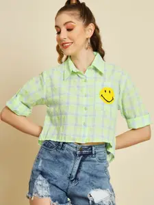 TANDUL Women Comfort Tartan Checks Opaque Checked Casual Shirt