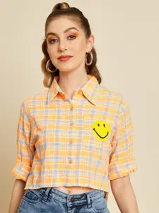 TANDUL Women Comfort Tartan Checks Opaque Checked Casual Shirt