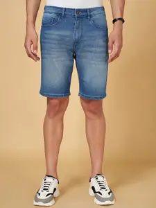 SF JEANS by Pantaloons Men Washed Denim Shorts