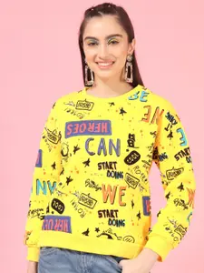 TANDUL Women Printed Sweatshirt