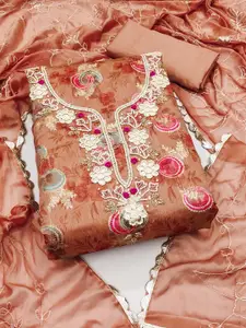 KIMISHA Embroidered Unstitched Dress Material