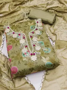 KIMISHA Embroidered Unstitched Dress Material