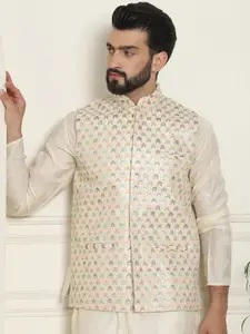 SOJANYA Men Embroidered Nehru Jackets