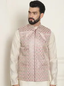 SOJANYA Embroidered Woven Nehru Jackets