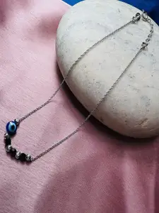 Arte Jewels Beaded Evil Eye Anklet