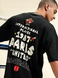 HIGHLANDER Men Typography Printed Round Neck T-shirt