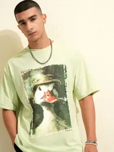 HIGHLANDER Men Graphic Printed Round Neck T-shirt