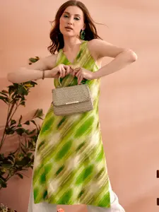 Anouk Women Leheriya Printed Kurta