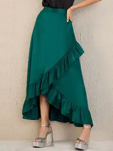 First Resort by Ramola Bachchan Maxi Flared Frill Skirts