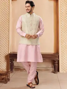 House of Pataudi Printed Nehru Jackets