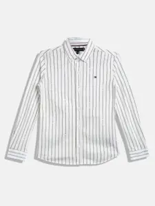 Tommy Hilfiger Boys Vertical Stripes Casual Shirt