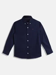 Tommy Hilfiger Boys Opaque Solid Casual Shirt