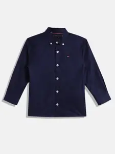 Tommy Hilfiger Boys Opaque Solid Casual Shirt