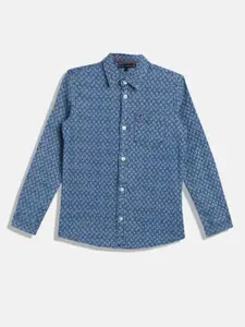 Tommy Hilfiger Boys Opaque Printed Casual Shirt