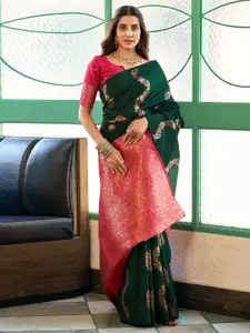 Satrani Ethnic Motifs Zari Banarasi Saree