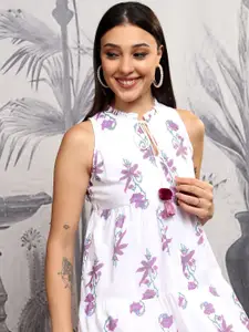 Vishudh Floral Print Maxi Dress