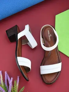 Pelle Albero Women Leather Slip-On Backstrap Block Heel