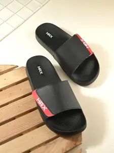 HRX by Hrithik Roshan Men Synthetic Velcro Sliders
