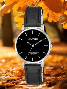 Sandy D Carter Women Dial & Leather Straps Analogue Watch SDC24-114L-BK