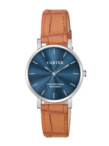 Sandy D Carter Women Dial & Leather Bracelet Style Straps Analogue Watch SDC24-116L-TN