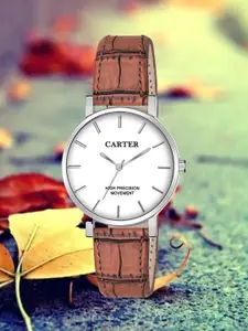 Sandy D Carter Women Dial & Leather Straps Analogue Watch SDC24-115L-BR