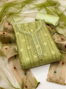 KIMISHA Embellished Unstitched Dress Material