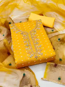 KIMISHA Embroidered Unstitched Dress Material