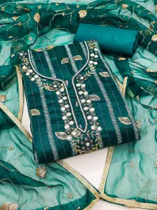 KIMISHA Embellished Unstitched Dress Material