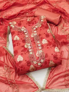 KIMISHA Embellished Unstitched Dress Material