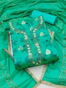 KIMISHA Embellished Unstitched Dress Material