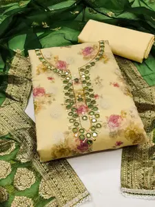 KIMISHA Embellished Unstitched Dress Material