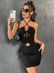 TANDUL Halter Neck Bodycon Dress