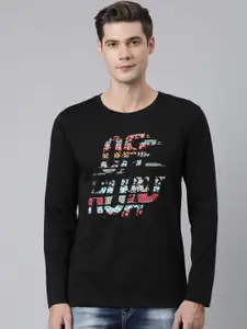 DIXCY SCOTT Men Typography Printed Round Neck T-shirt