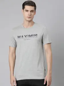 DIXCY SCOTT Typography Printed Round Neck Cotton Tshirt