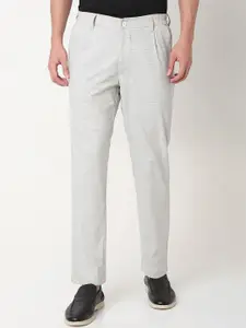 SPYKAR Men Checked Slim Fit Trousers