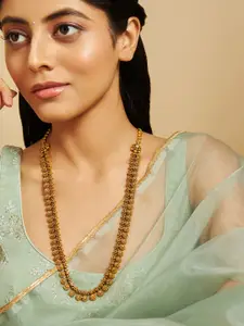 Kushal's Fashion Jewellery Women Copper Gold-Plated Antique Necklace