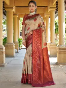 Areca Designer Woven Design Zari Banarasi Saree