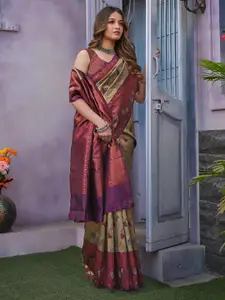 Areca Designer Woven Design Zari  Banarasi Saree