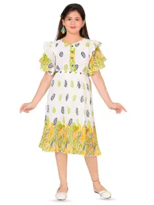 BAESD Ethnic Print Fit & Flare Dress