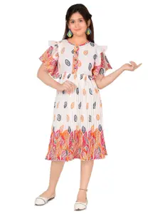 BAESD Ethnic Print Fit & Flare Dress
