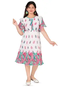 BAESD Ethnic Print Fit & Flare Dress