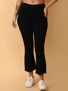 V-Mart Women High-Rise Slash Knee Jeans