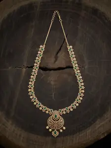 Kushal's Fashion Jewellery Copper Gold-Plated Necklace