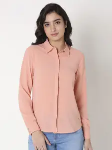 SPYKAR Women Solid Regular Fit Casual Shirt