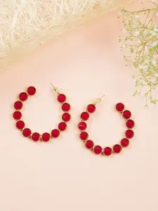 Designbox Circular Half Hoop Earrings