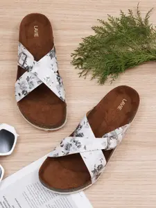 Lavie Women Printed Open Toe Flats