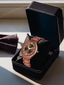 IIK COLLECTION Women Dial Stainless Steel Bracelet Style Straps Analogue Watch