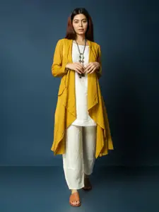 VASSTRAM Women Cascade Overlay Longline Shrug